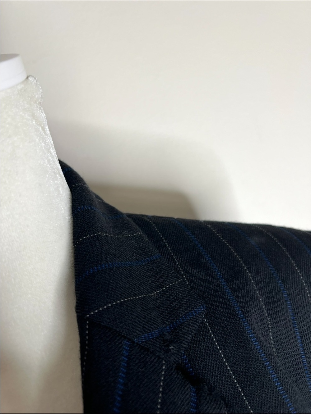 Vintage 90s Ralph Lauren Pinstripe Wool Blazer 4 Preppy Old Money Equestrian - Picture 15 of 15
